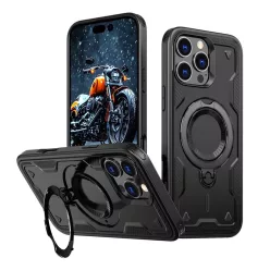   Hybrid Armor Trendy tok MagSafe funkcióval iPhone 16 Pro - Fekete
