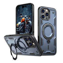   Hybrid Armor Trendy tok MagSafe kompatibilitással iPhone 16 Pro - Kék