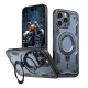 Hybrid Armor Trendy tok MagSafe kompatibilitással iPhone 16 Pro - Kék