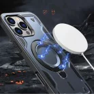 Hybrid Armor Trendy tok MagSafe kompatibilitással iPhone 16 Pro - Kék