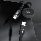 Dudao A12MaxC PD60W 2-az-1-ben Töltő Apple Watch / USB-C - Fekete