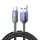 Joyroom S-A42 Kristálytiszta Sorozat 3A USB-A - USB-C kábel 1.2m - fekete