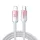 Joyroom S-A42 Crystal-Clear Series 30W USB-C - Lightning kábel 1.2m - fehér