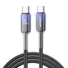Joyroom S-A42 Crystal-Clear Series 60W USB-C - USB-C kábel 1.2m - fekete