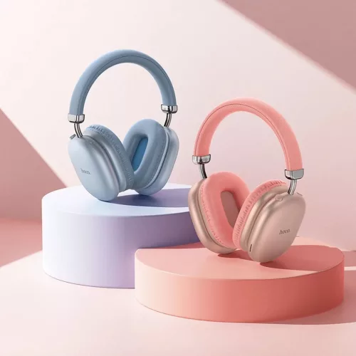 HOCO vezeték nélküli bluetooth fejhallgató W35 Max rózsaszín