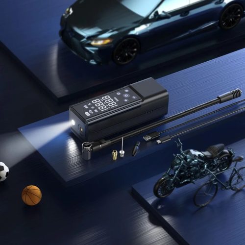 HOCO vezeték nélküli hordozható légpumpa 5000mAh ZP7 fekete