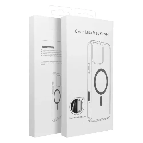 Clear Elite Mag átlátszó tok antiyellowing kompatibilis Camera Control gombbal és MagSafe az iPhone 16 Pro-hoz