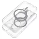 Clear Elite Mag tok antiyellowing kamera vezérlőgombbal és MagSafe kompatibilitással iPhone 16-hoz, átlátszó