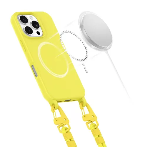 Tech-protect Magnecklace Magsafe Iphone 16 Pro Kanárisárga Tok