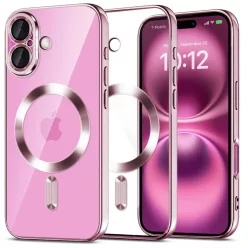 Tech-protect Magflex Magsafe Iphone 16 Shiny Rose Tok