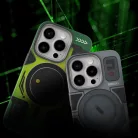 FORCELL F-PROTECT Szintek Kettős Rétegű 4D technológiával, Katonai Csepp-teszt kompatibilis a MagSafe-fel IPHONE 16 PRO-hoz, kiberzöld tok