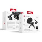 FORCELL F-GRIP Rapid Charge autós tartó Qi2 15W vezetéknélküli töltéssel kompatibilis MagSafe fekete