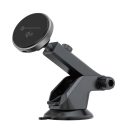 FORCELL F-GRIP Rapid Charge autós tartó Qi2 15W vezetéknélküli töltéssel kompatibilis MagSafe fekete