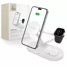 Tech-protect Qi15w-a41 3in1 Magnetic Magsafe Vezeték Nélküli Töltő Fehér