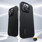 iPhone 16 Pro fekete Benks Montage Magnetic Armor Air Kevlar tok PC keret 600D+1500D (MB65)