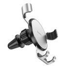 HOCO CA56 PLUS fém páncél ezüst gravitációs autós tartó szellőzőre