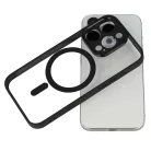 Akril színű Magsafe tok Samsung Galaxy S25 Ultra fekete