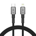 Tech-protect Ultraboost Dna Lightning Kábel Pd27w/3a 100cm Vas Szürke