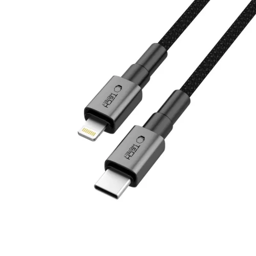 Tech-protect Ultraboost Dna Lightning Kábel Pd27w/3a 100cm Vas Szürke