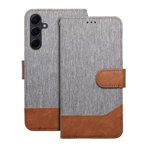JEANS fliptok Samsung Galaxy A26 5G szürke tok