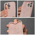 SILICONE 2mm tok IPHONE 15 Pro-hoz homok rózsaszín