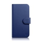 iCarer Wallet Case 2in1 bőrtok iPhone 14 Pro fliptok Anti-RFID kék (WMI14220726-BU) tok