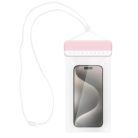 Vízálló tok - 3-as típus rózsaszín-fehér (230x118 mm)