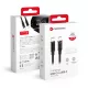FORCELL F-ENERGY C338 kábel Type C to Type C PD QC4.0 3A 60W 1 m fekete