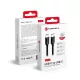 FORCELL F-ENERGY C338 kábel Type C to Type C PD QC4.0 3A 60W 0,25 m fekete
