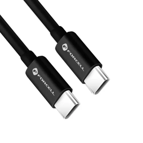 FORCELL F-ENERGY C338 Type C - Type C USB kábel PD QC4.0 3A 60W 3 m fekete