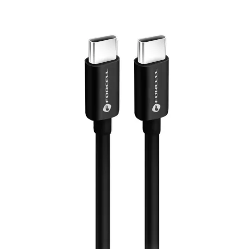 FORCELL F-ENERGY C338 Type C - Type C USB kábel PD QC4.0 3A 60W 3 m fekete