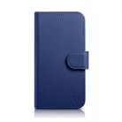 iCarer Wallet Fliptok 2 az 1-ben iPhone 14 Plus Anti-RFID Bőr Fliptok Kék (WMI14220727-BU) tok