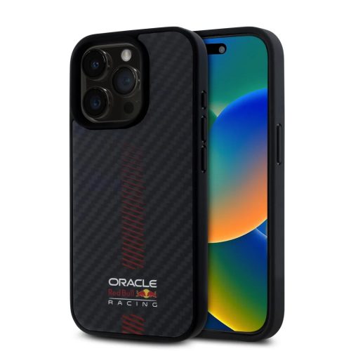 Red Bull Carbon Powerbar MagSafe tok iPhone 15 Pro Max-hoz fekete