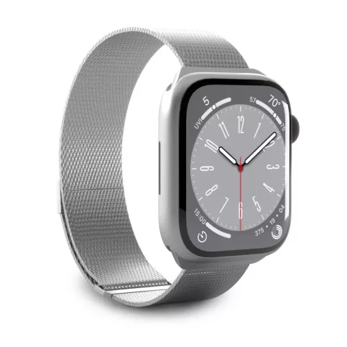 Puro 'MILANESE' szíj Apple Watch 38–40–41mm-hez, ezüst