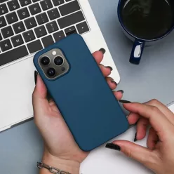 SILICONE tok IPHONE 11 kék