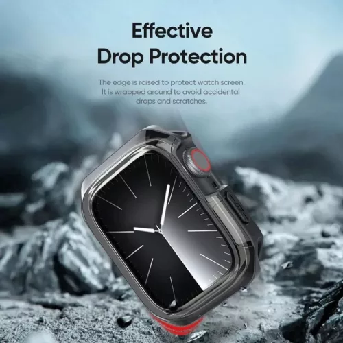 DUX DUCIS tok TAMO Apple Watch 10 46 mm átlátszó fekete tok
