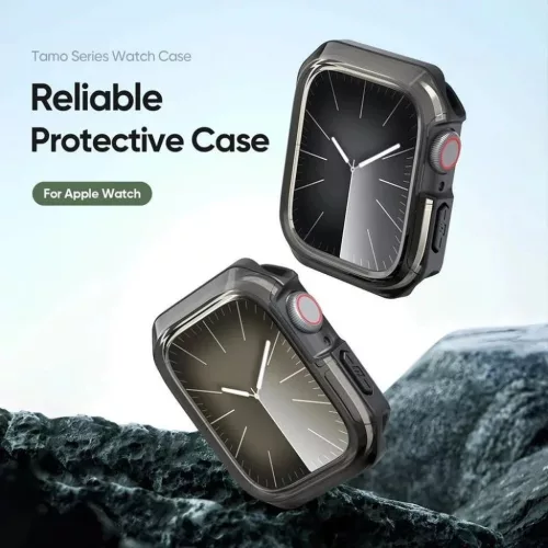 DUX DUCIS tok TAMO Apple Watch 10 46 mm átlátszó fekete tok