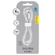 Blavec Cable Candy fonott - Type C Lightning kábel - PD 20W 2,4A 3 méter (CCA-CL24W30) fehér