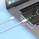 Blavec Cable Candy fonott - Type C Lightning kábel - PD 20W 2,4A 3 méter (CCA-CL24W30) fehér