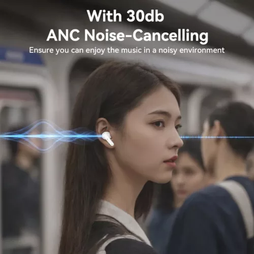 Yesido TWS Bluetooth Fülhallgató TWS28 ANC+ENC fehér