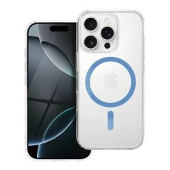   Drop Glue Színes Gyűrű Mágneses tok MagSafe kompatibilis IPHONE 14 PRO-hoz világoskék tok
