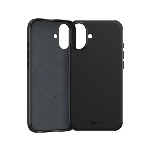 iPhone 16 Plus fekete Benks Magnetic Vita Pro szilikon tok