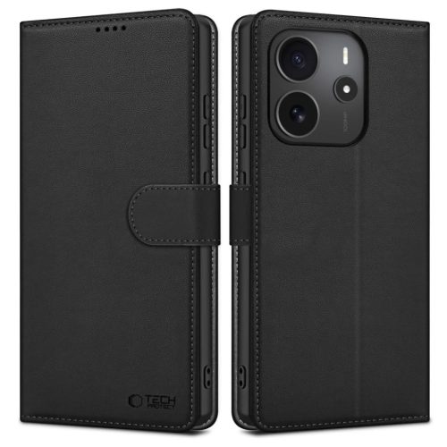 Tech-protect Wallet Xiaomi Redmi Note 14 4G / LTE Matt Fekete tok