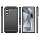 Szilikon tok Carbon Case Samsung Galaxy S24 FE - fekete