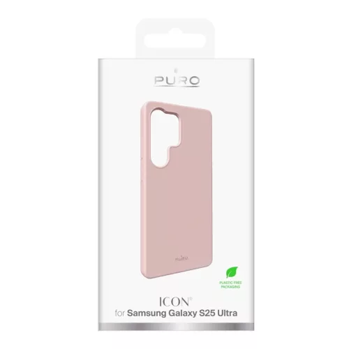 Puro Icon Szilikon Tok Samsung Galaxy S25 Ultra - Rózsaszín tok