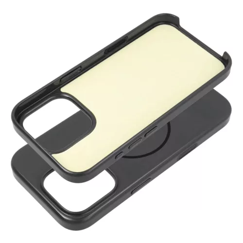 Prémium Fényes Mag Tok, MagSafe kompatibilis, Kamera Vezérlőgombbal iPhone 16 Plus fekete tok