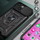 Csúsztatható Kamera Páncél Tok Samsung Galaxy A26 5G Fekete tok