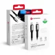FORCELL F-ENERGY C259 kábel Type C Lightninghez PD 3A 27W Cafule 3 m fekete,