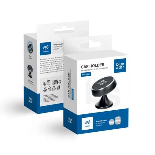 BLUE STAR SHORT STICK mágneses asztali tartó fekete
