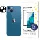9H edzett üveg iPhone 15 Plus Wozinsky Teljes Kamera Üveg - fekete üvegfólia